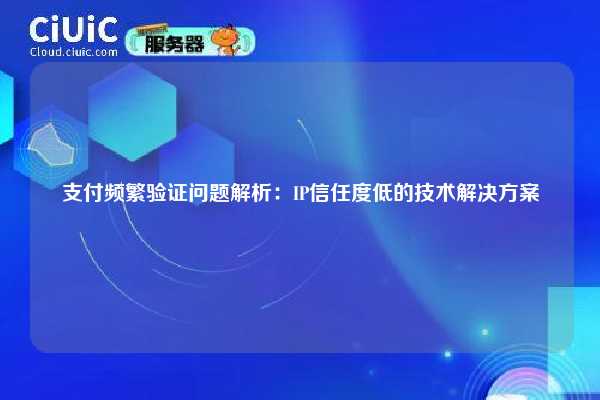 支付频繁验证问题解析：IP信任度低的技术解决方案