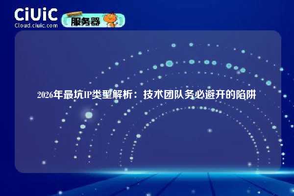 2026年最坑IP类型解析：技术团队务必避开的陷阱