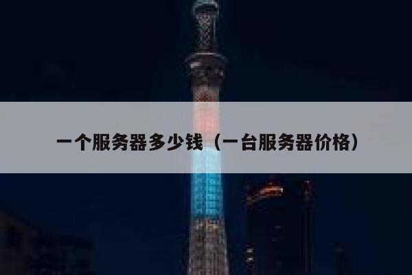 一个服务器多少钱（一台服务器价格）