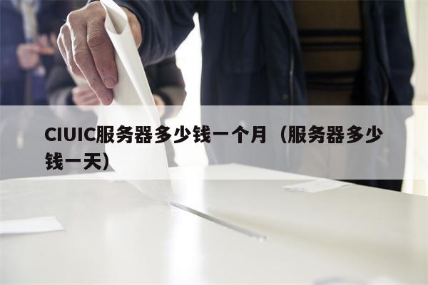CIUIC服务器多少钱一个月（服务器多少钱一天）