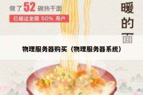 物理服务器购买（物理服务器系统）