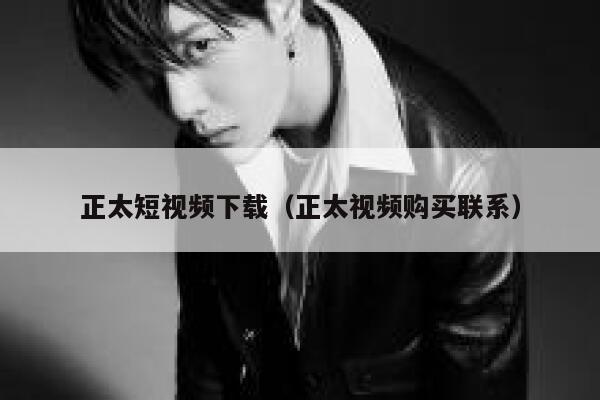 正太短视频下载（正太视频购买联系）