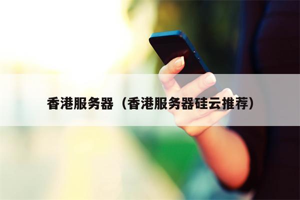 香港服务器（香港服务器硅云推荐）