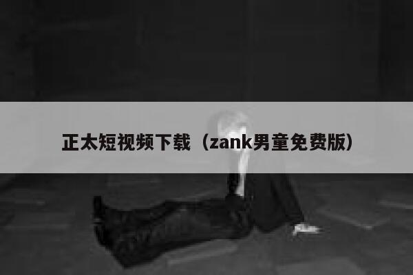正太短视频下载（zank男童免费版）