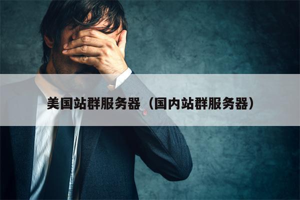 美国站群服务器（国内站群服务器）