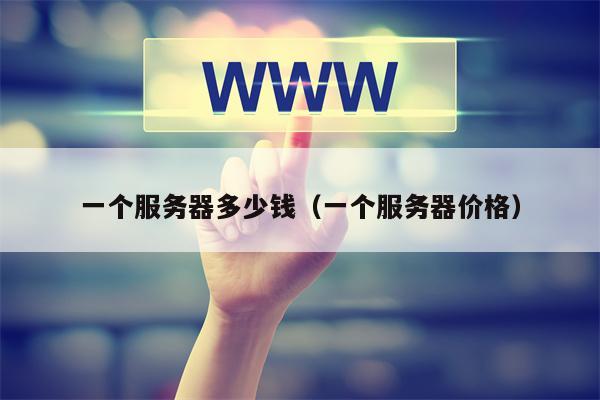一个服务器多少钱（一个服务器价格）