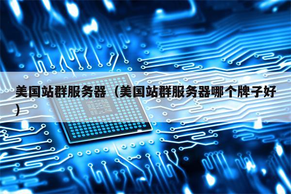 美国站群服务器（美国站群服务器哪个牌子好）
