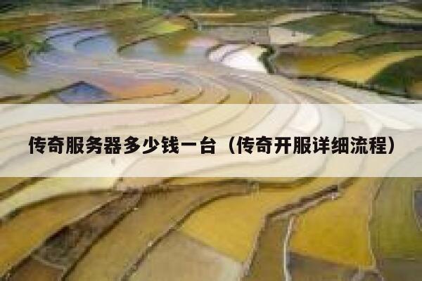 传奇服务器多少钱一台（传奇开服详细流程）