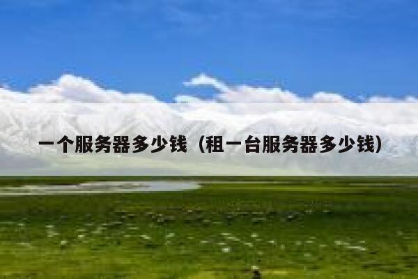 一个服务器多少钱（租一台服务器多少钱）