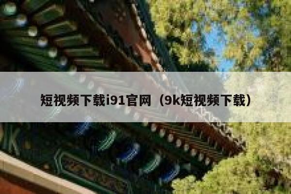 短视频下载i91官网（9k短视频下载）