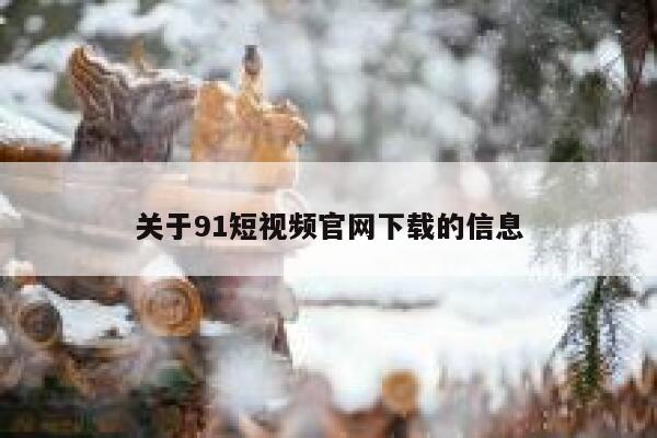 关于91短视频官网下载的信息