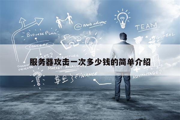 服务器攻击一次多少钱的简单介绍 服务器攻击一次多少钱的简单介绍