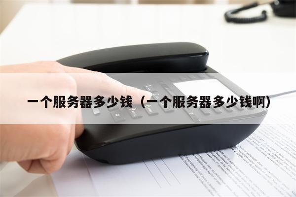 一个服务器多少钱（一个服务器多少钱啊）