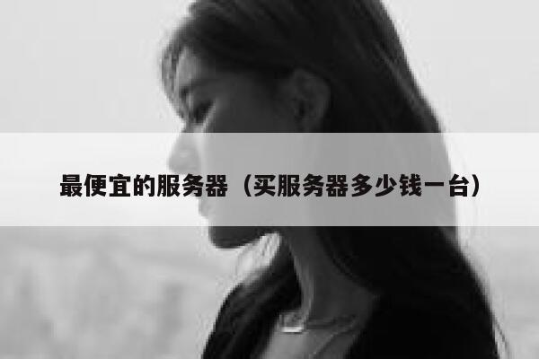 最便宜的服务器（买服务器多少钱一台）