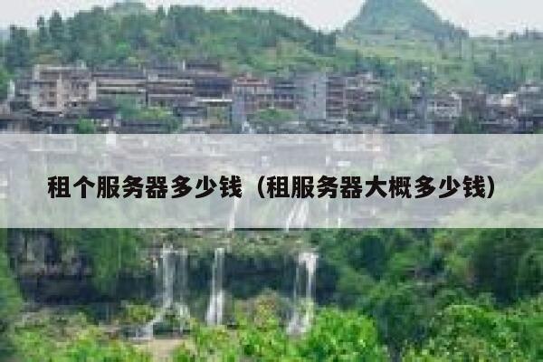 租个服务器多少钱（租服务器大概多少钱）